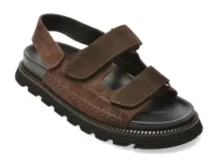 Sandale GRYXX maro, 428933, din piele intoarsa imagine