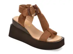 Sandale GRYXX maro, 4842611, din piele intoarsa imagine