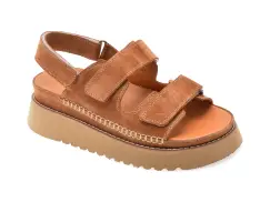 Sandale GRYXX maro, 5071003, din piele intoarsa imagine