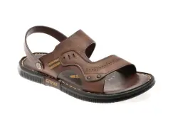 Sandale GRYXX maro, 69C01, din piele naturala imagine