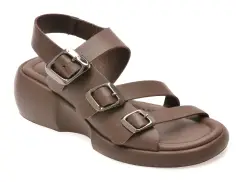 Sandale GRYXX maro, 734159, din piele naturala imagine