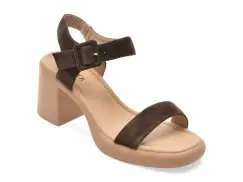 Sandale GRYXX maro, JL65, din piele intoarsa imagine