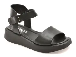 Sandale GRYXX negre, 1.36E+124, din piele naturala imagine