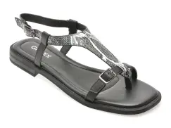 Sandale GRYXX negre, 1352C27, din piele naturala imagine