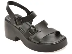 Sandale GRYXX negre, 1766343, din piele naturala imagine