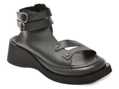 Sandale GRYXX negre, 208423, din piele naturala imagine