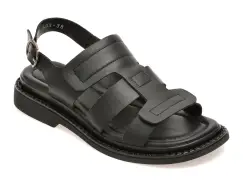 Sandale GRYXX negre, 2311514, din piele naturala imagine
