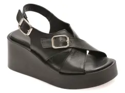 Sandale GRYXX negre, 4212641, din piele naturala imagine
