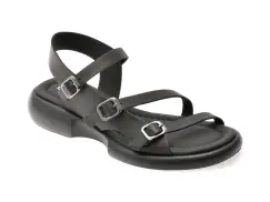 Sandale GRYXX negre, 734110, din piele naturala imagine