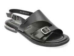 Sandale GRYXX negre, 8951C55, din piele naturala imagine