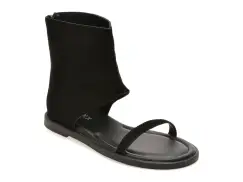Sandale GRYXX negre, 9192, din piele intoarsa imagine