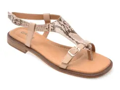 Sandale GRYXX nude, 1352C27, din piele naturala imagine