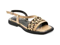 Sandale GRYXX nude, 2899, din piele naturala imagine