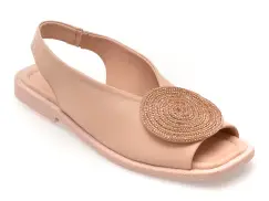 Sandale GRYXX nude, 5001776, din piele naturala imagine