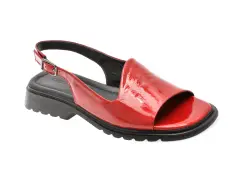 Sandale GRYXX rosii, 1763906, din piele naturala lacuita imagine