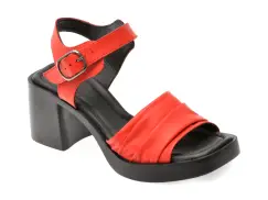 Sandale GRYXX rosii, 1914117, din piele naturala imagine