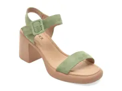 Sandale GRYXX verzi, JL65, din piele intoarsa imagine
