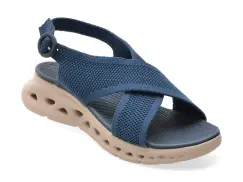 Sandale IMAGE albastre, 9128, din material textil imagine