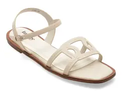 Sandale IMAGE albe, 9199, din piele ecologica imagine