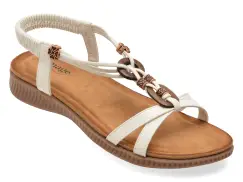 Sandale IMAGE albe, 921, din piele ecologica imagine