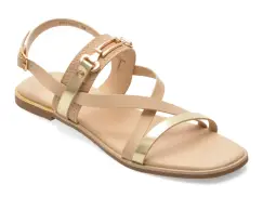 Sandale IMAGE bej, 943, din piele ecologica imagine