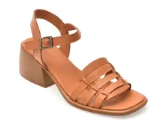 Sandale IMAGE maro, 4351212, din piele naturala imagine