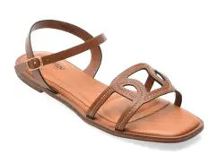 Sandale IMAGE maro, 9199, din piele ecologica imagine