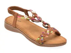 Sandale IMAGE maro, 920, din piele ecologica imagine