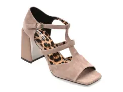 Sandale IMAGE maro, K655, din piele intoarsa imagine