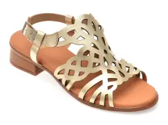 Sandale IMAGE roz, EVEREST, din piele naturala imagine