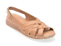 Sandale KELIK maro, EV4001, din piele naturala imagine