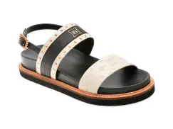 Sandale LAURA BIAGIOTTI bej, 9078, din piele ecologica imagine