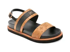 Sandale LAURA BIAGIOTTI maro, 9078, din piele ecologica imagine