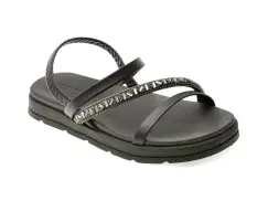 Sandale MOLECA negre, 5490104, din piele ecologica imagine