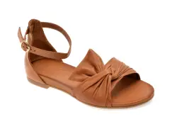 Sandale PLANET maro, 300711, din piele naturala imagine