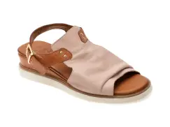 Sandale PLANET roz, 30241, din piele naturala imagine