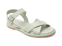 Sandale PLANET verzi, 243658, din piele naturala imagine