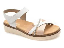 Sandale REMONTE albe, D2058, din piele ecologica imagine