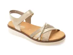 Sandale REMONTE aurii, D2058, din piele ecologica imagine