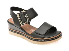 Sandale REMONTE negre, D2L53, din piele naturala imagine