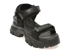 Sandale REPLAY negre, WSIS03S, din piele ecologica imagine