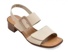 Sandale RIEKER bej, 62663, din piele naturala imagine