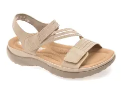 Sandale RIEKER bej, 64870, din piele ecologica imagine