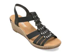 Sandale RIEKER bleumarin, 62436, din piele ecologica imagine