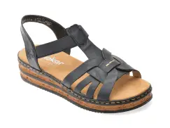 Sandale RIEKER bleumarin, 62918, din piele ecologica imagine