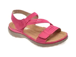 Sandale RIEKER fucsia, 64870, din piele ecologica imagine