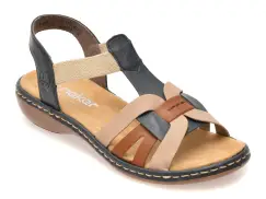 Sandale RIEKER multicolor, 65918, din piele ecologica imagine