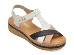 Sandale RIEKER multicolor, V0919, din piele ecologica imagine