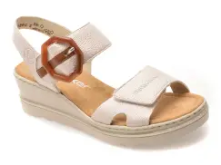 Sandale RIEKER nude, 67476, din piele ecologica imagine