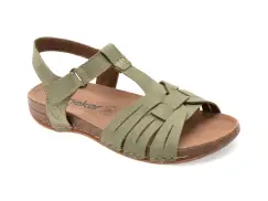 Sandale RIEKER verzi, 61461, din piele ecologica imagine